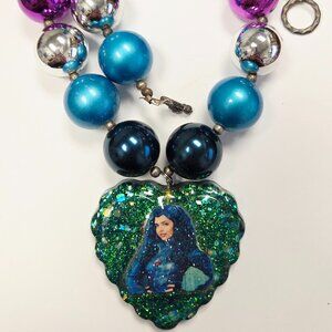 Girls Bubble Chunky Bead Necklace - Descendants Evie